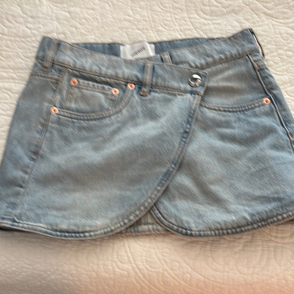 Coperni Light Blue Mini Skirt